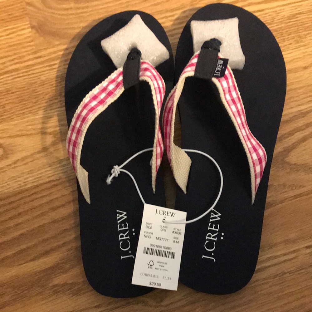 J. Crew Flip Flops - Size 9